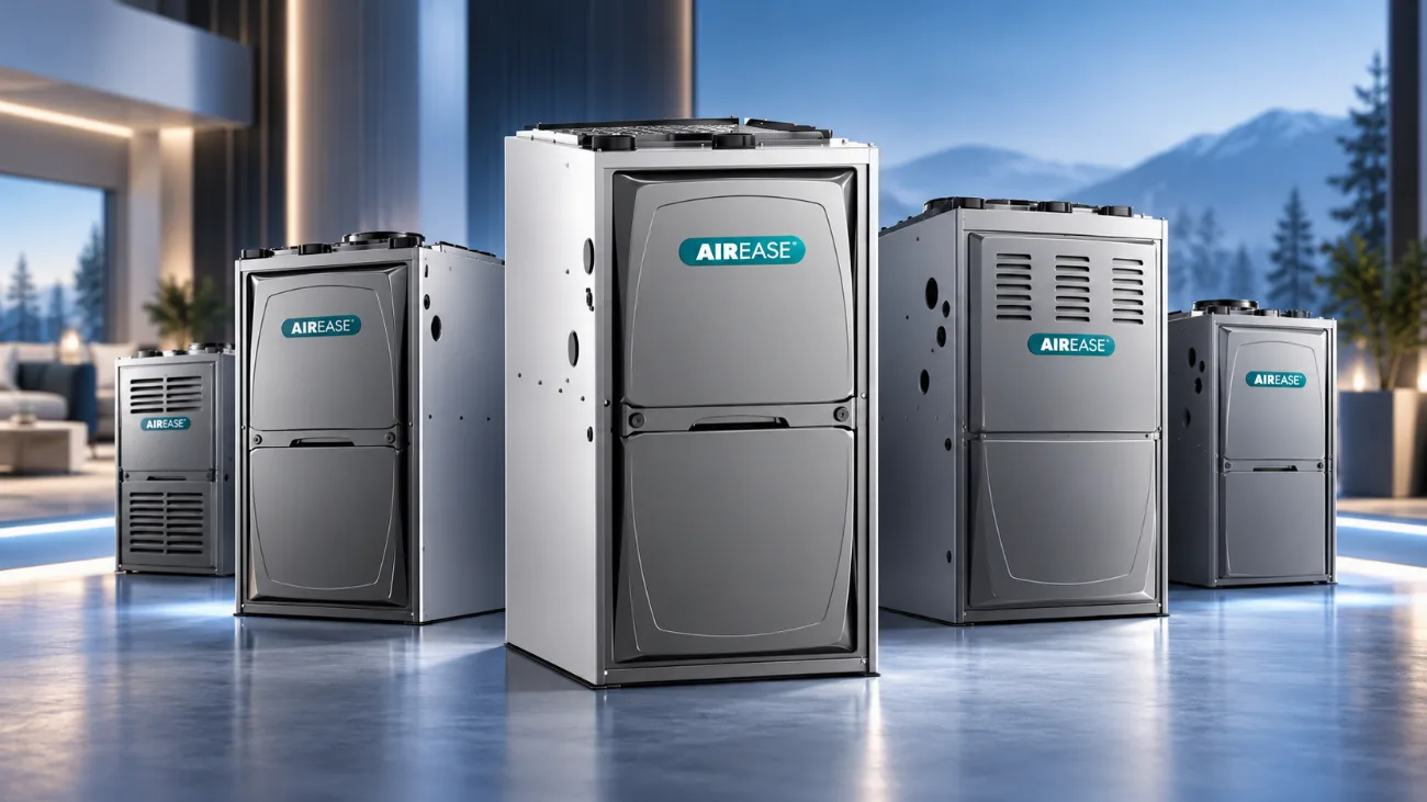 Range of AirEase gas furnaces